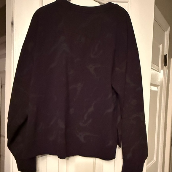 All in motion black marbled French Terry Crewneck sweatshirt Size Large - Picture 5 of 9